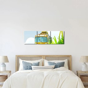 Kép - Utazás a trópusokra (órával) (90x30 cm)