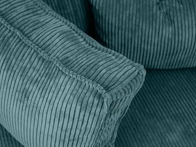 Petrolkék sarokkanapé SMART COSARO, kétoldalas + 2 párna INGYEN