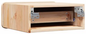 Éjjeli asztal 2 pcs Barna 39 x 34 x 16.5 cm Tömör fenyőfa