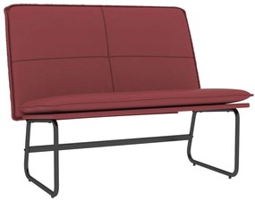 vidaXL bordó műbőr pad 100 x 75 x 76 cm