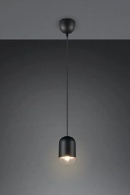 Fekete fém függőlámpa ø 11 cm Nara – Reality