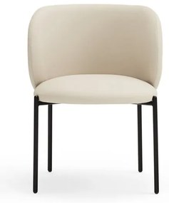 Fehér kárpitozott étkezőfotel szett 2 db-os Mogi – Teulat