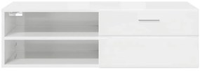 TV szekrény fiókkal Beton szürke 100.5 x 39 x 30 cm Faanyag
