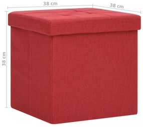 bordó összecsukható művászon tárolóülőke