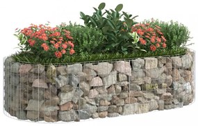horganyzott vas gabion magaságyás 200x100x50 cm