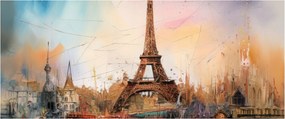 Kép - Az Eiffel-torony festménye (120x50 cm)