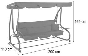Bellavista Slim kerti hintaágy