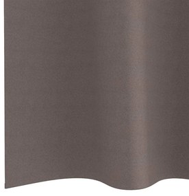 Függönyök függönyökkel 2 pcs sötétbarna 225x140cm Poliészter