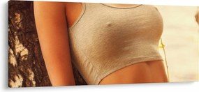 Kép - nő a fa mellett (120x50 cm)