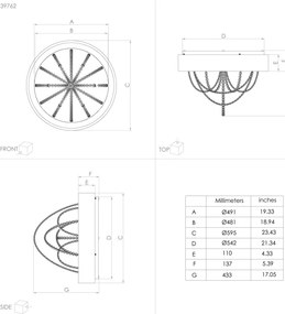 Eglo 39762 - LED Dimmelhető mennyezeti lámpa BERLONA LED/34W/230V + távirányító