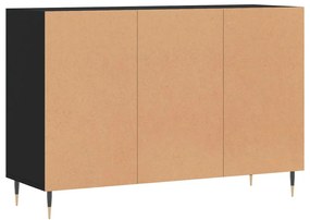 fekete szerelt fa tálalószekrény 103,5 x 35 x 70 cm
