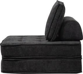 CALMERO kinyitható, multifunkciós kanapé - fekete