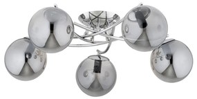 Felületre szerelhető csillár  SAVI 5xE14/10W/230V króm