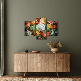 A festett virágcsokor képe (90x60 cm)
