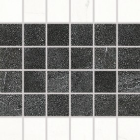 Mozaik Rako Vein feketésfehér 30x30 cm fényes WDM06133.1