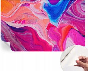 Öntapadós Dekoratív Fotótapéta Hálószobába Folyékony hullámok 416x254 cm