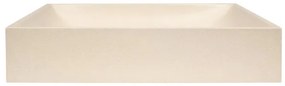 Sapho - Pult fölé szerelhető mosdó 58x36 cm beton/bézs