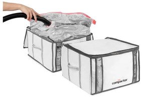 Vákuumos-megerősített textil ruhatároló doboz szett 2 db-os 42x25x25 cm Life – Compactor