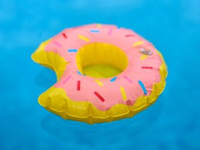 DONUT rózsaszín felfújható italtartó