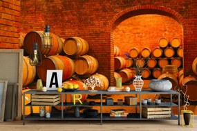Fotótapéta Wine Barrels in the Wine Vault, 368 x 254 cm