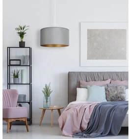 Brilagi - Csillár zsinóron VELVET 1xE27/40W/230V menta/arany