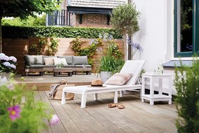 Keter napozóágy MALLORCA  fehér