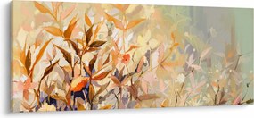 Kép - Festett növények (120x50 cm)