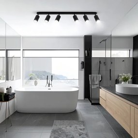 Brilagi - Fürdőszobai spotlámpa SELE 6xGU10/30W/230V IP44 fekete