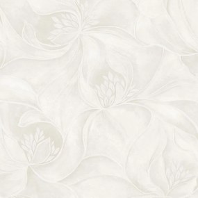 Zambaiti Parati Casa Chic Fiori fehér-gyöngyház virágos texturált vlies tapéta – Z20126