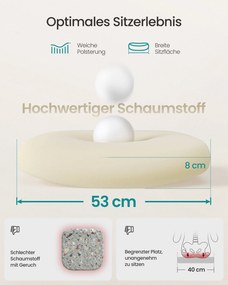 SONGMICS ergonomikus irodai szék, felhajtható kartámasz, cappuccino bézs