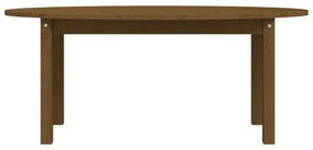 Mézbarna tömör fenyőfa dohányzóasztal 110 x 55 x 45 cm
