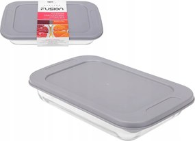 Fusion hőálló ételtároló doboz fedéllel lapos téglalap 1000ml