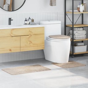 Csúszásmentes fürdőszőnyeg készlet 3 pcs Krém 50 x 50 cm PP