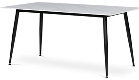 Étkezőasztal 160 x 90 cm, fehér márvány