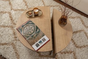 Dohányzóasztal Orion - Honey Oak, Fekete