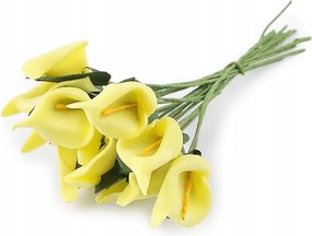 Mesterséges habszivacs kála dróton Sárga