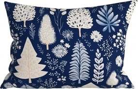 Mikroszálas párnahuzat INDIGO BLOOM 50x70 cm, kék