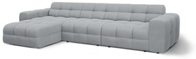 Szürke sarokkanapé (bal oldali-heverő résszel) Kendal – Micadoni