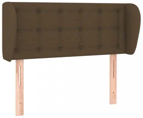 sötétbarna szövet fejtámla szárnyakkal 83x23x78/88 cm