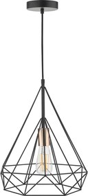 Dar Lighting vintage függeszték sword matt fekete réz darswo0122