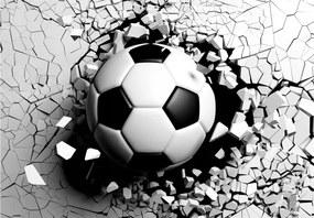 Fotótapéta Labda áttöri a falat sport vinil 368x254 +ragasztó