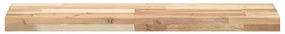 3 db kezeletlen tömör akácfa függőpolc 100 x 20 x 4 cm