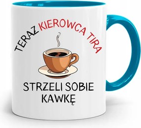 Kamionsofőrnek Tira Bögre Kék Ajándék fényképes nyomattal