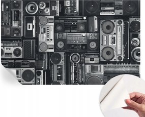 Öntapadós fotótapéta Nappaliba és Hálószobába Retro rádió 416x254 cm