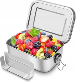 Uzsonnás Doboz 850 ML Rozsdamentes Acél 304 Vízálló, Rekeszekkel