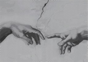 Fotótapéta Flizelin a Hálószobába Nappali Hipnotikus kezek 208x146 Ragasztó