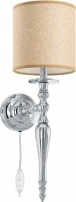 BRILAGI - Fali lámpa NUBILA 1xE27/60W/230V fényes króm/világosbarna
