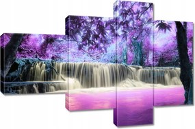 Vászonkép 100x70 Lila vízesés
