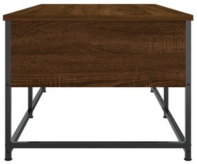 barna tölgyszínű szerelt fa dohányzóasztal 100 x 51 x 40 cm
