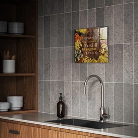 Üveg kép 30x30 cm Pasta – Styler